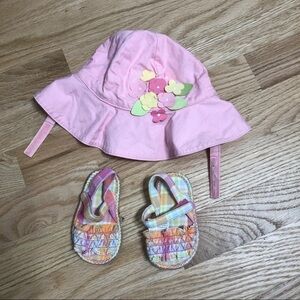 Gymboree Matching Hat and Sandals Summer Baby